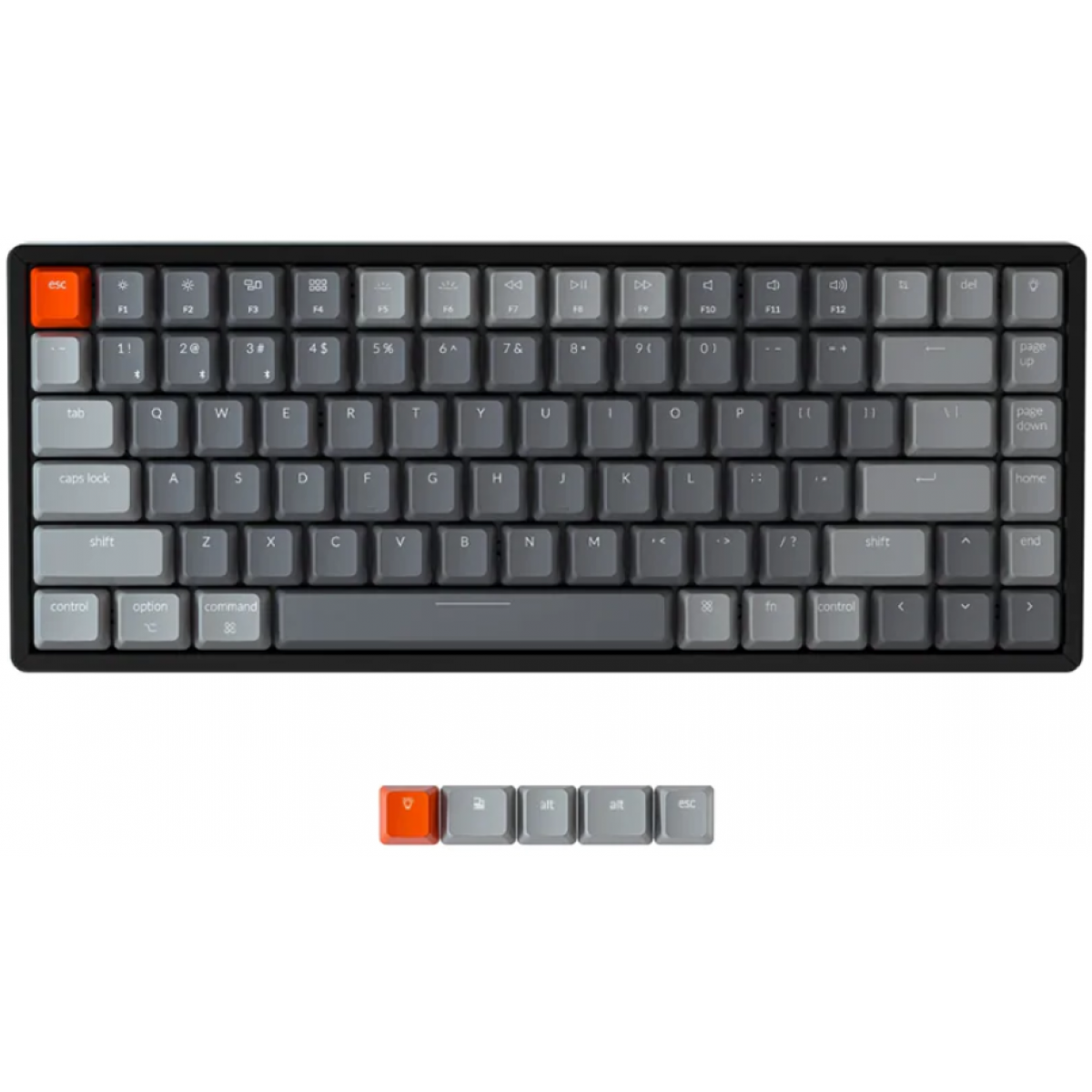 Keychron K2 V2 84鍵無線機械式鍵盤 (RGB鋁框/紅軸)