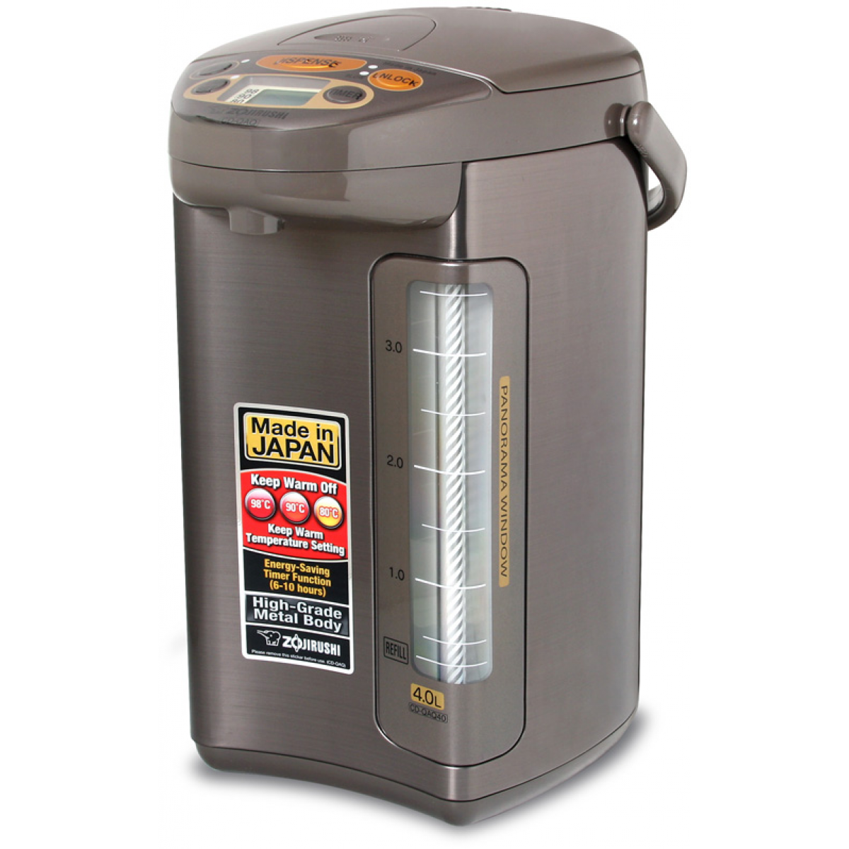 Zojirushi 象印 CD-QAQ40-TA 4.0公升微電腦電熱水瓶 - 3段保溫設定