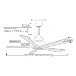 Matthews Fan Irene-5 42吋天花吊扇 (紋理青銅+倉木色扇葉)