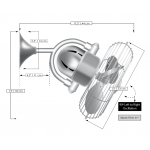 Matthews Fan 13吋 Kaye 掛牆/天花式風扇 (鋁銀色)