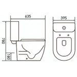 Goboss R2016P-W LO 自由咀座廁 (漩渦式沖水)