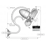 Matthews Fan 13吋 Melody 掛牆式風扇 (紋理青銅)