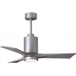 Matthews Fan 42吋 Patricia–3 天花吊扇 (鋁銀色+倉木色扇葉)