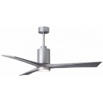 Matthews Fan 60吋 Patricia–3 天花吊扇 (鋁銀色+倉木色扇葉)