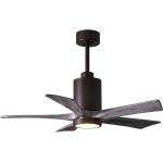 Matthews Fan 42吋 Patricia–5 天花吊扇 (紋理青銅+倉木色扇葉)