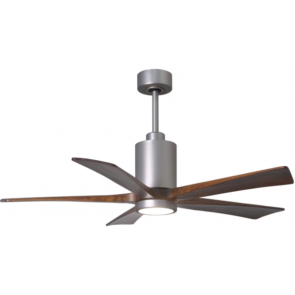 Matthews Fan 52吋 Patricia–5 天花吊扇 (鋁銀色+胡桃木色扇葉)
