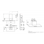 WHIRLPOOL 惠而浦 AKR4071/IX 76cm 煙囪式抽油煙機