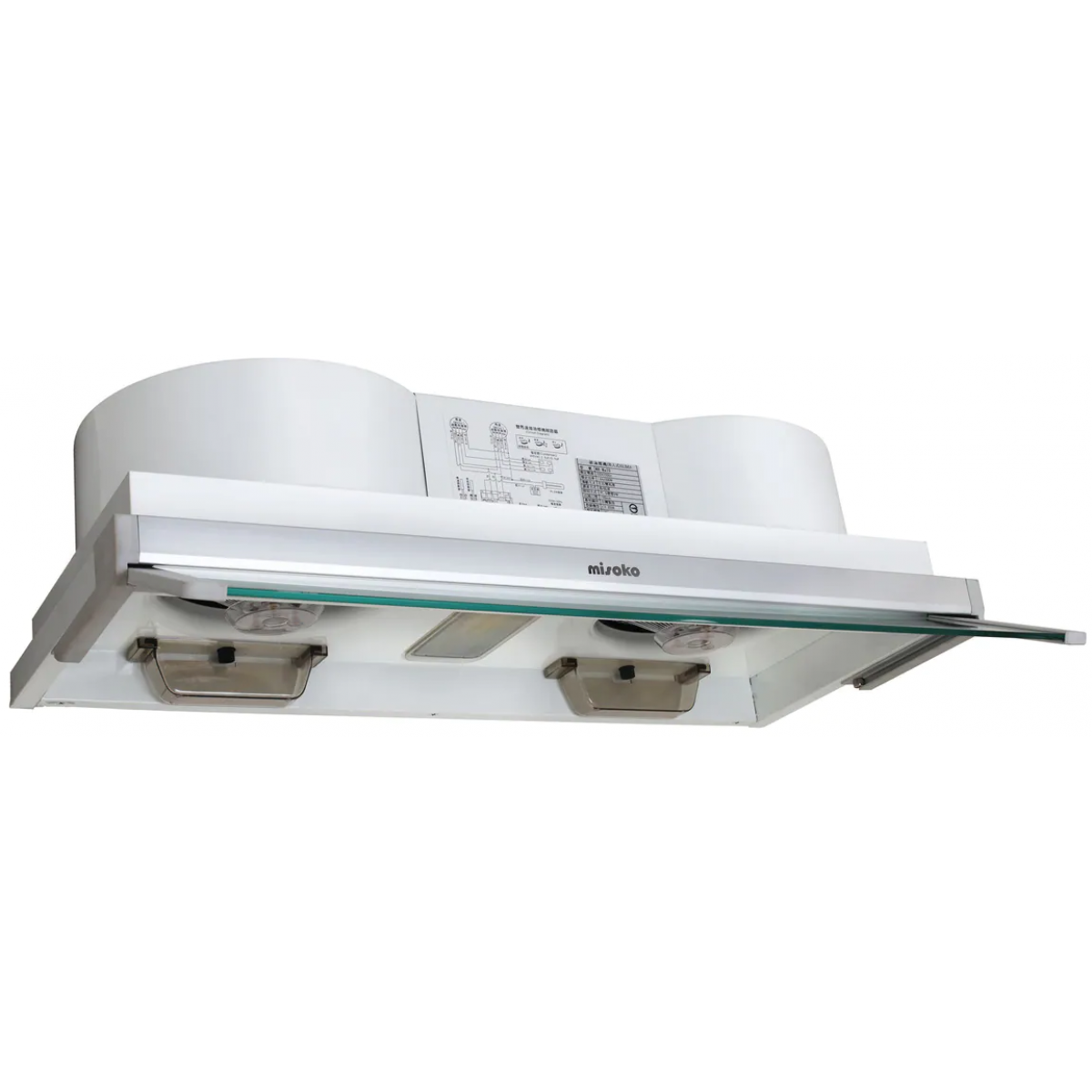Misoko MR-PS90 90厘米隱藏嵌入式抽油煙機：雙摩打、強勁排風、易拆設計