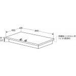 Whirlpool 惠而浦 AGA301BT(TG) 煤氣三頭氣體煮食爐 - 6000W強勁火力