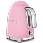 Smeg KLF03PKUK 1.7公升電熱水壺 (粉紅色)：3000W功率，軟開啟蓋子，360°旋轉底座