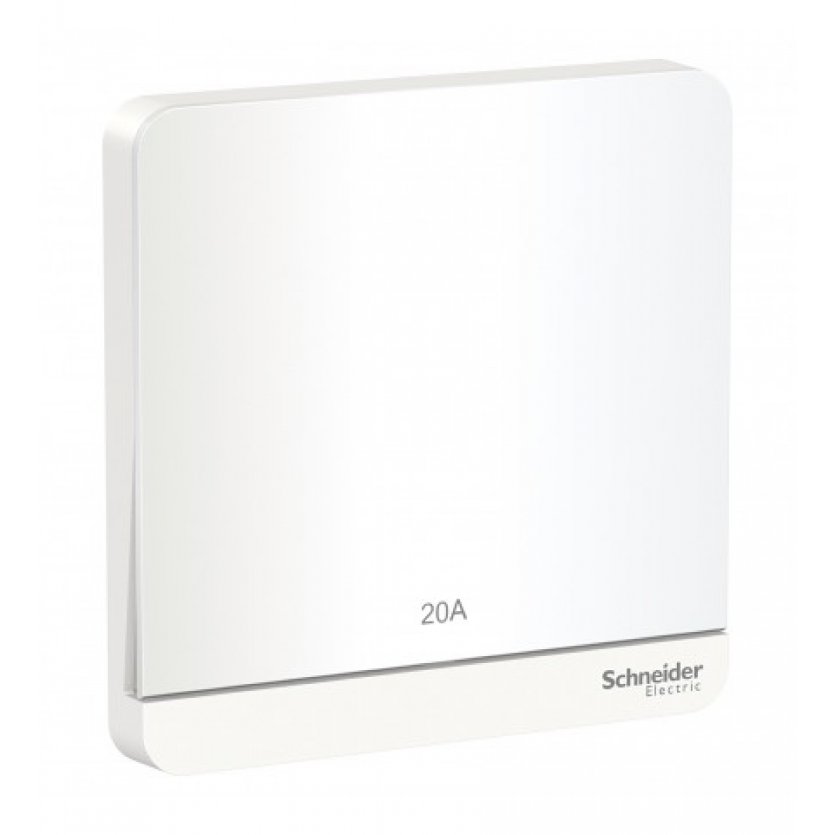 Schneider Electric 施耐德電氣 AvatarOn 20A 單位雙極掣連LED指示燈 (搪瓷白) (E8331D20N_WE_C5) - 86x86mm、2-pole開關功能