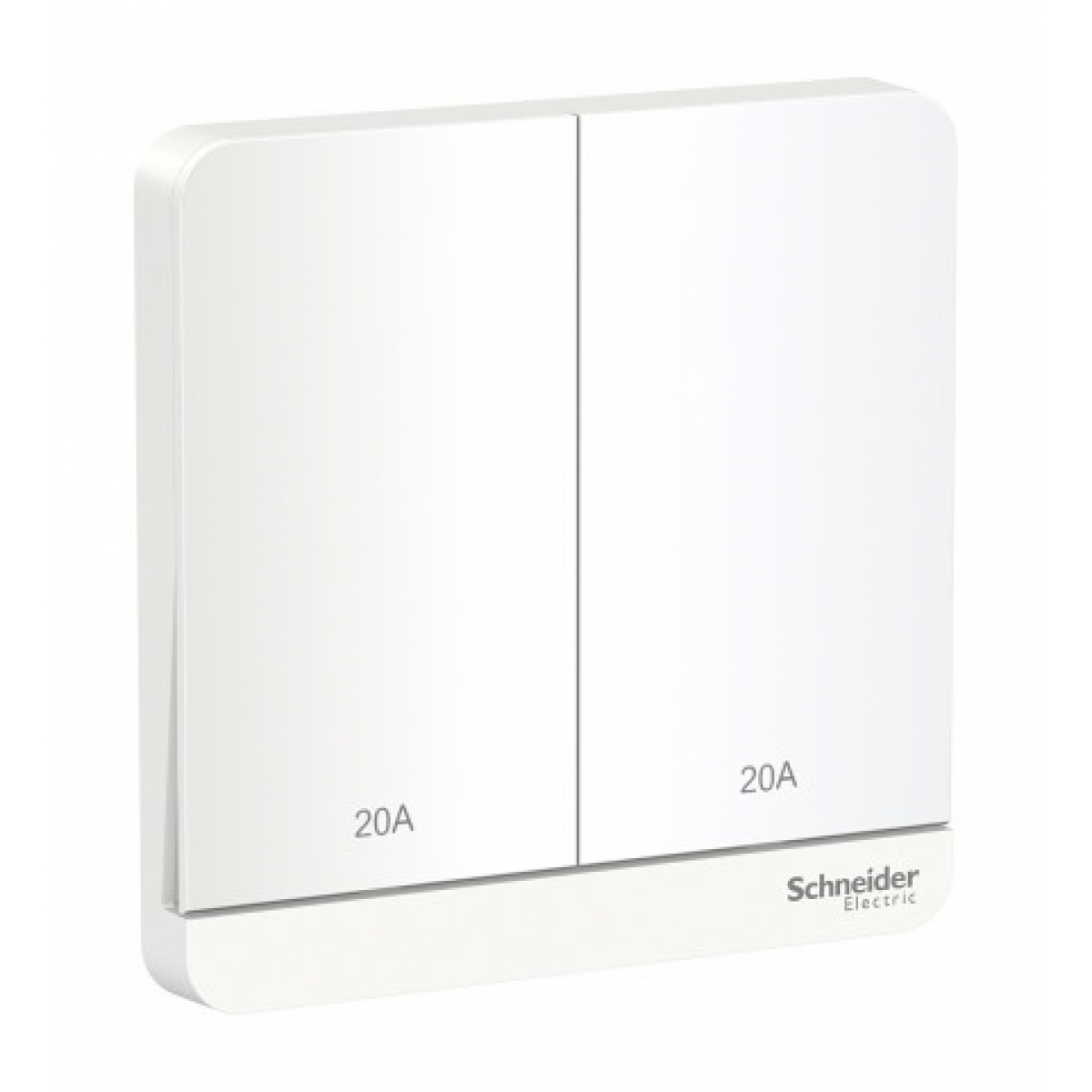 Schneider Electric 施耐德電氣 AvatarOn 20A 兩位雙極掣連LED指示燈 (搪瓷白) (E8332D20N_WE_C5) - 86x86mm、2-pole開關功能