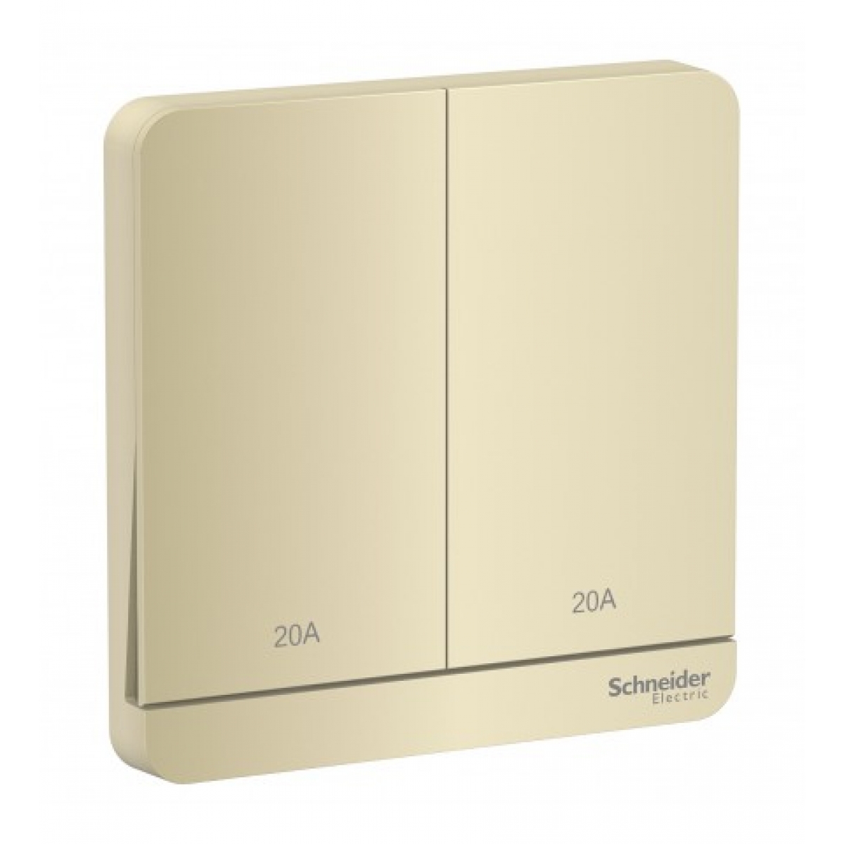 Schneider Electric 施耐德電氣 AvatarOn 20A 兩位雙極掣連LED指示燈 (沉醉金) (E8332D20N_WG_C5) - 86x86mm、2-pole開關功能