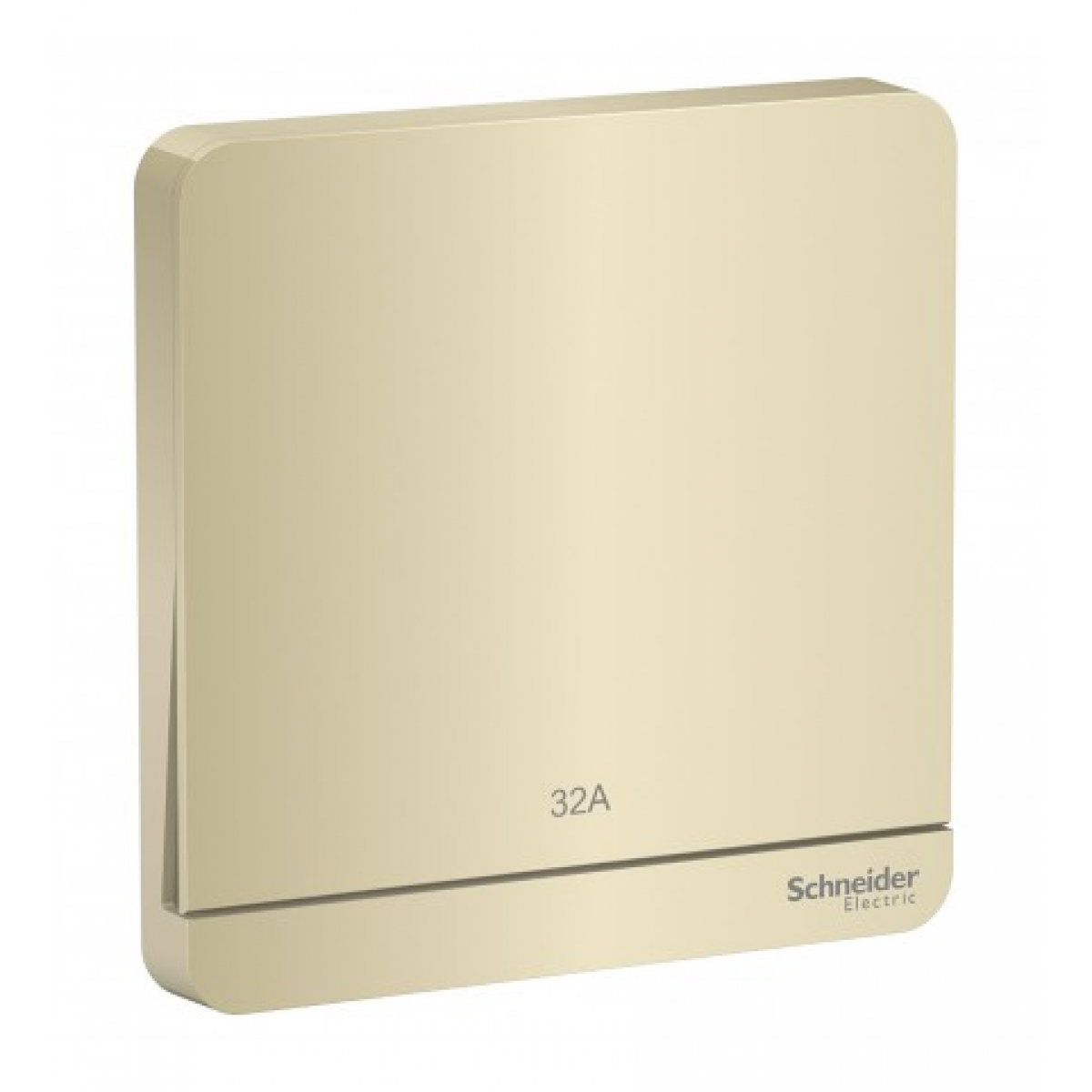 Schneider Electric 施耐德電氣 AvatarOn 32A 單位雙極掣連LED指示燈 (沉醉金) (E8331D32N_WG_C5) - 86x86mm、2-pole開關功能