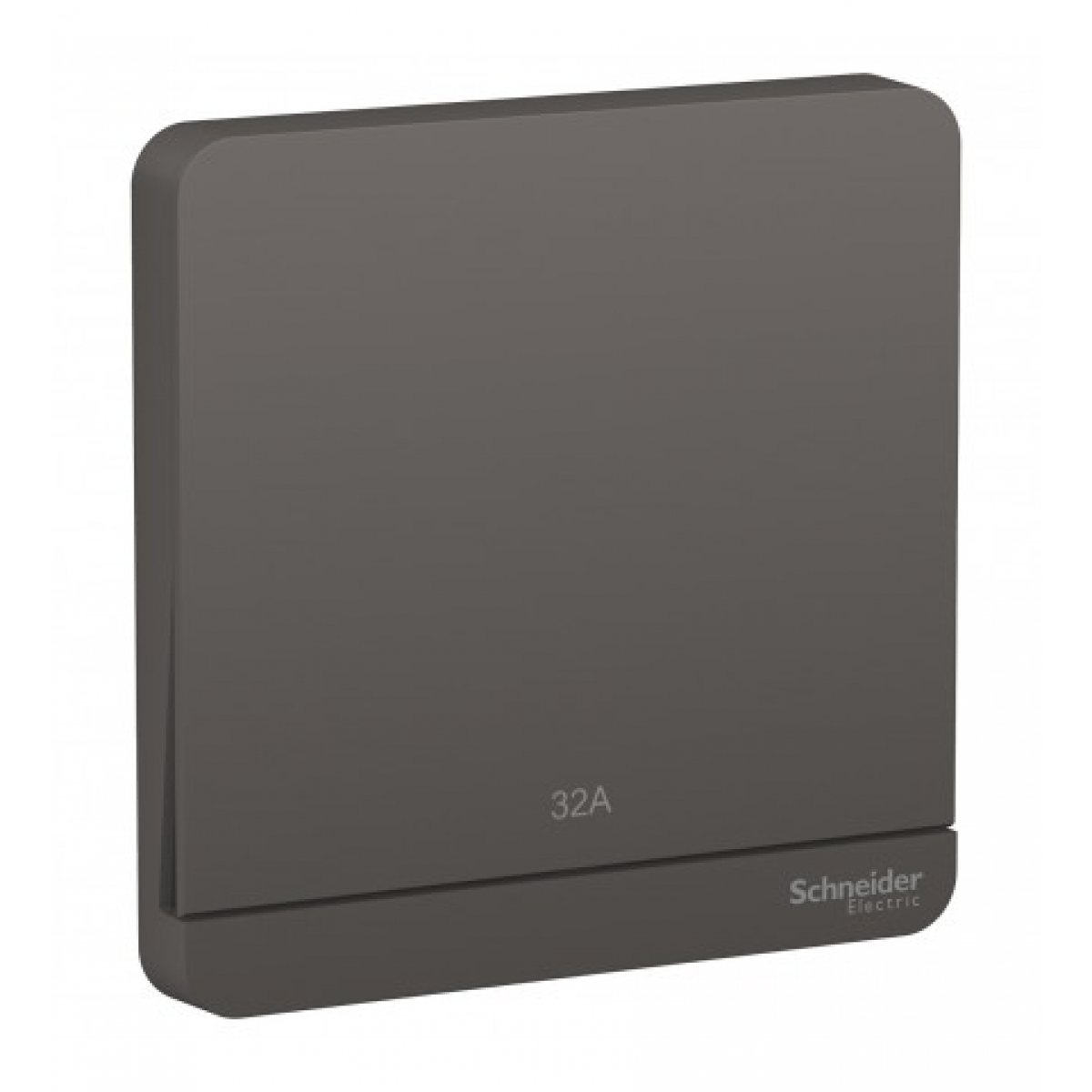 Schneider Electric 施耐德電氣 AvatarOn 32A 單位雙極掣連LED指示燈 (石墨灰) (E8331D32N_DG_C5) - 86x86mm、2-pole開關功能