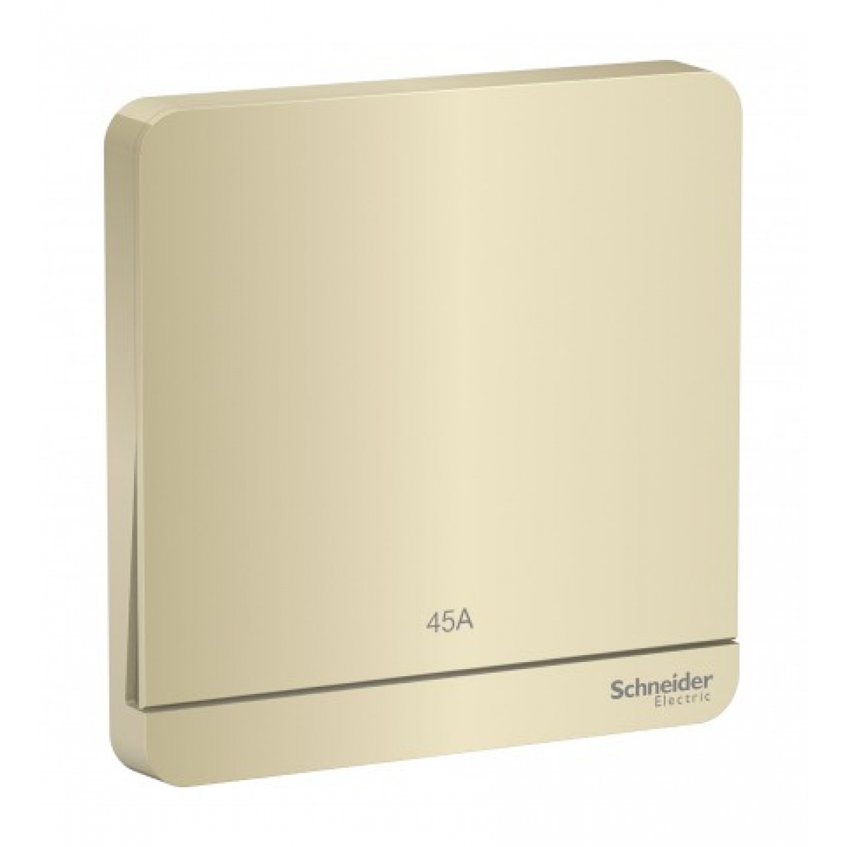 Schneider Electric 施耐德電氣 AvatarOn 45A 單位雙極掣連LED指示燈 (沉醉金) (E8331D45N_WG_C5) - 86x86mm、2-pole開關功能