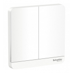 Schneider Electric 施耐德電氣 AvatarOn 4A 兩位復位開關掣 (搪瓷白) (E8332PRL1_WE_C5)
