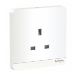 Schneider Electric 施耐德電氣 AvatarOn 13A 單位連保護門插座 (搪瓷白) (E83426_WE_C5)