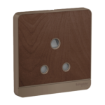 Schneider Electric 施耐德電氣 AvatarOn 15A 單位3腳圓頭插座 (胡桃木) (E83426_15_WD_C5)