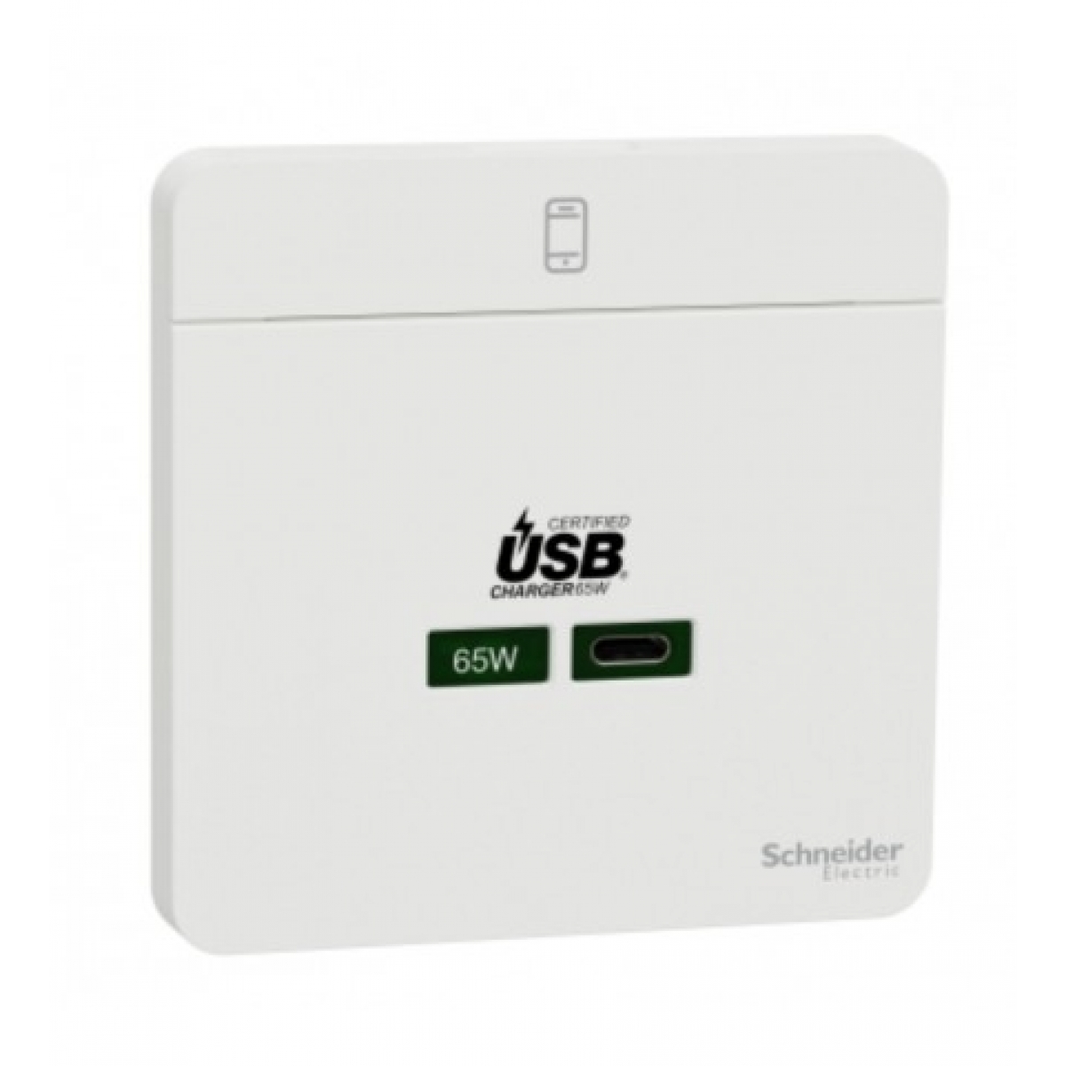Schneider Electric 施耐德電氣 AvatarOn 65W單位USB快速充電插座 (Type C/搪瓷白)