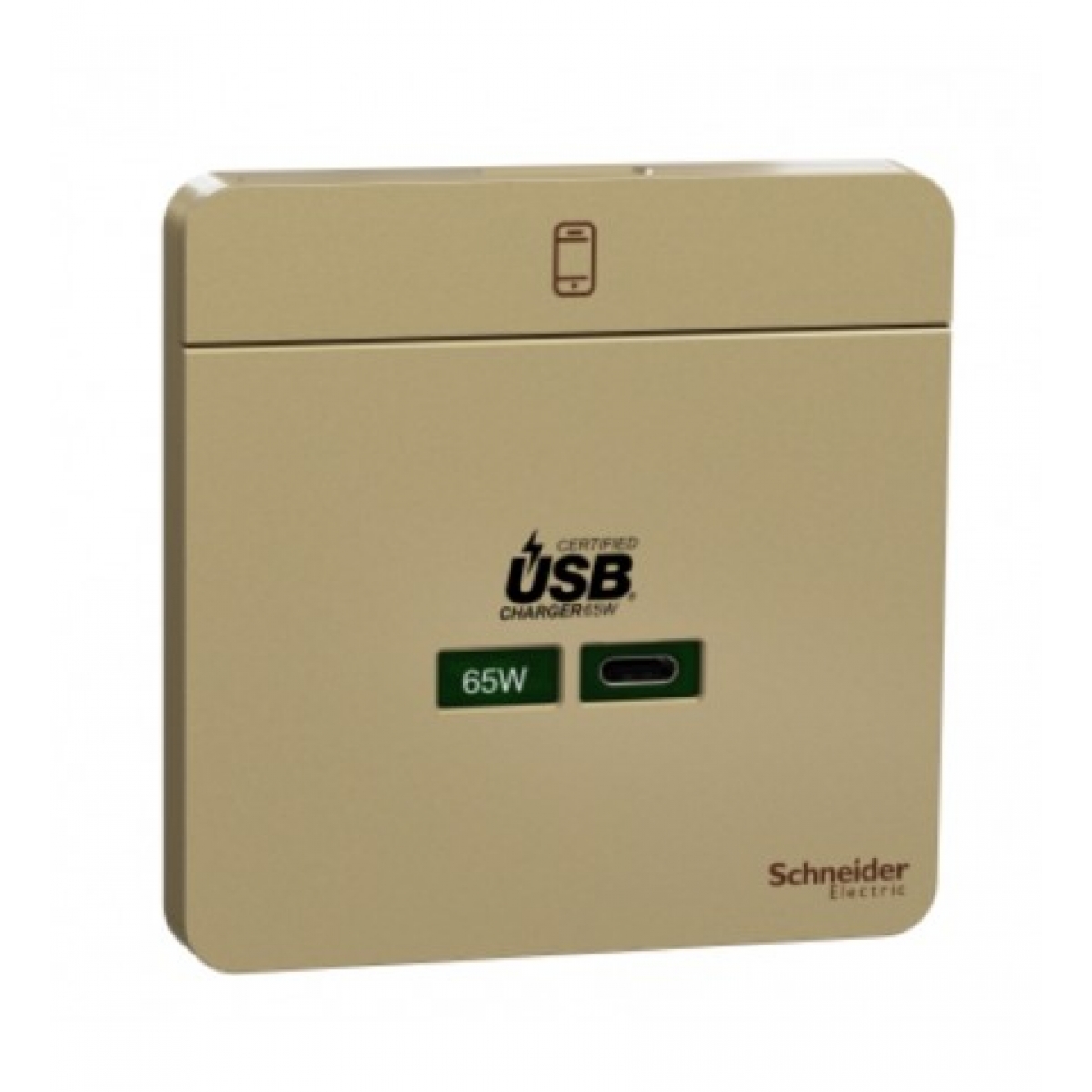 Schneider Electric 施耐德電氣 AvatarOn 65W單位USB快速充電插座 (Type C/沉醉金)