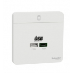 Schneider Electric 施耐德電氣 AvatarOn 45W雙位USB快速充電Type A+C (搪瓷白) (E832USB45_WE)
