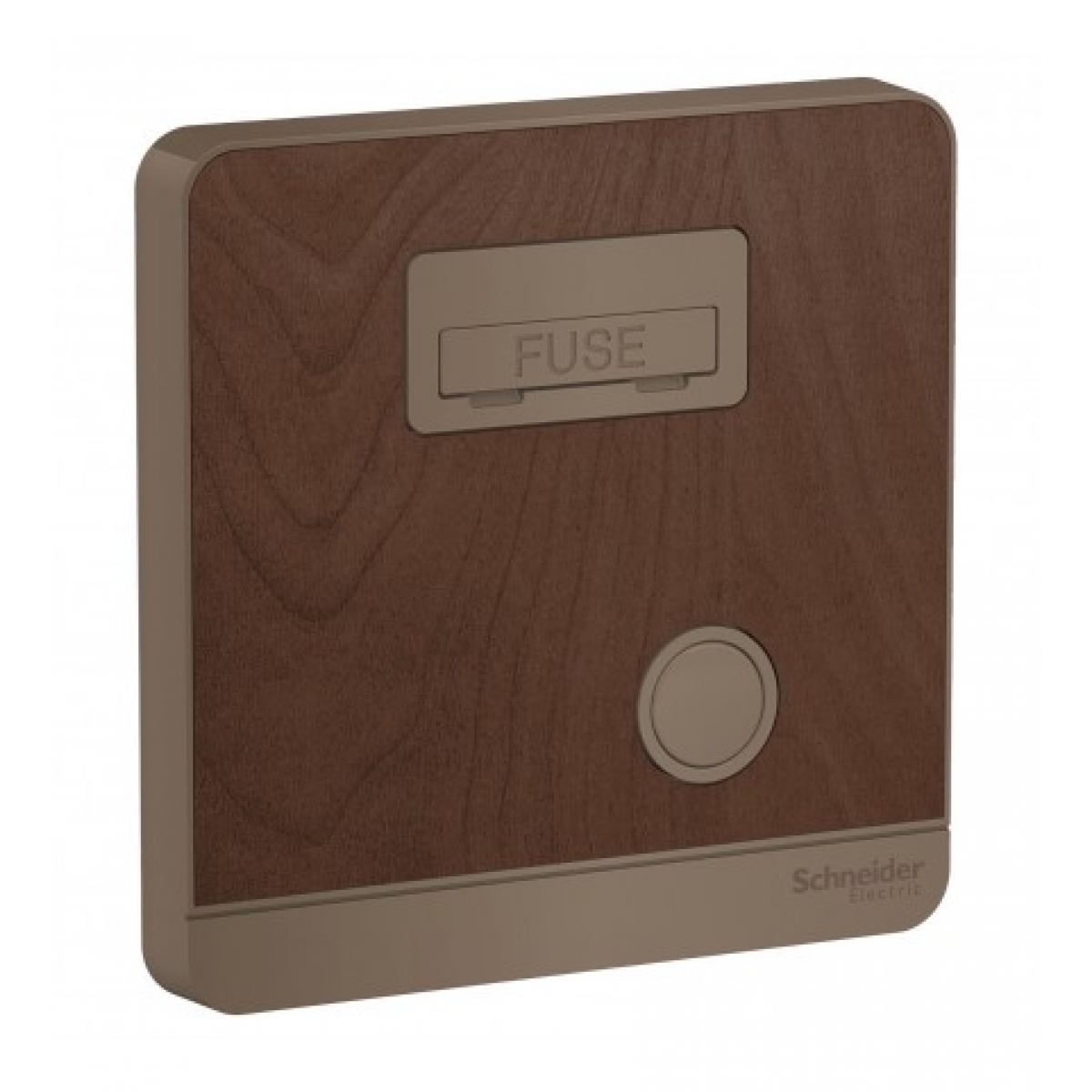 施耐德電氣 AvatarOn 13A 保險菲士蘇 (胡桃木) - 13A額定電流，符合BS 1363標準