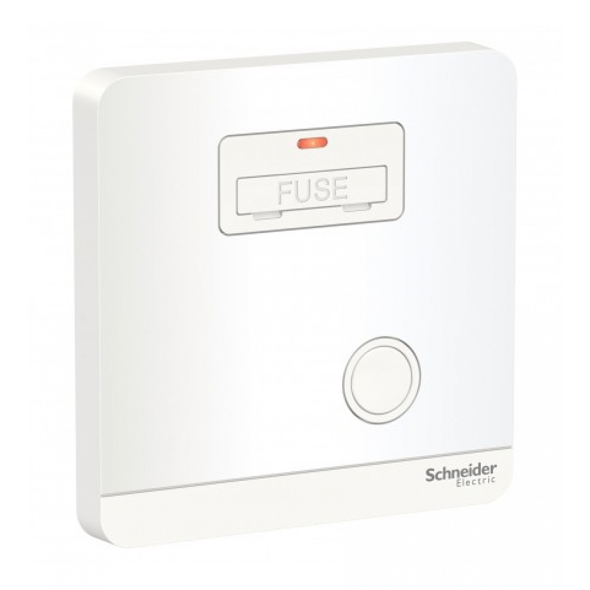 施耐德電氣 AvatarOn 13A 保險菲士蘇 (搪瓷白) - 附LED指示燈，符合BS 1363標準