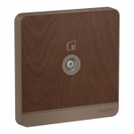 Schneider Electric 施耐德電氣 AvatarOn 單位電視天線主板插座, 75Ω, 5-860MHz (胡桃木) (E8331TVM_WD_C5)