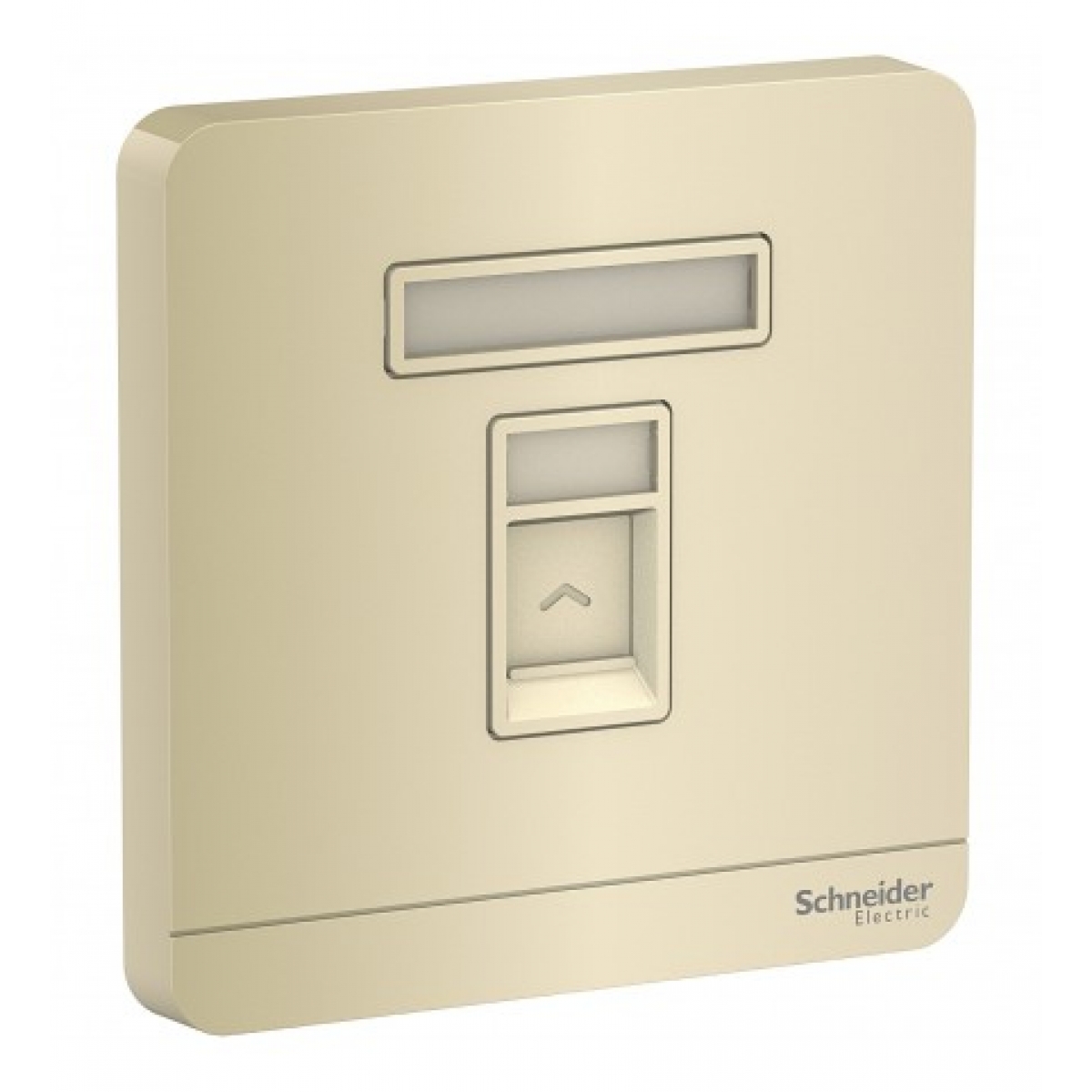 施耐德電氣 AvatarOn 單位RJ11四線電話插座 (沉醉金) - 附防塵活門，1.5A額定電流