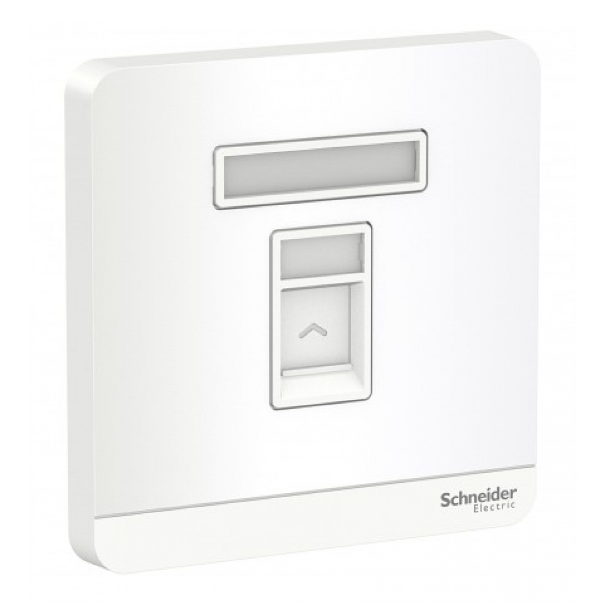Schneider Electric AvatarOn 單位RJ45數據插座面板 (不連模塊) (搪瓷白)