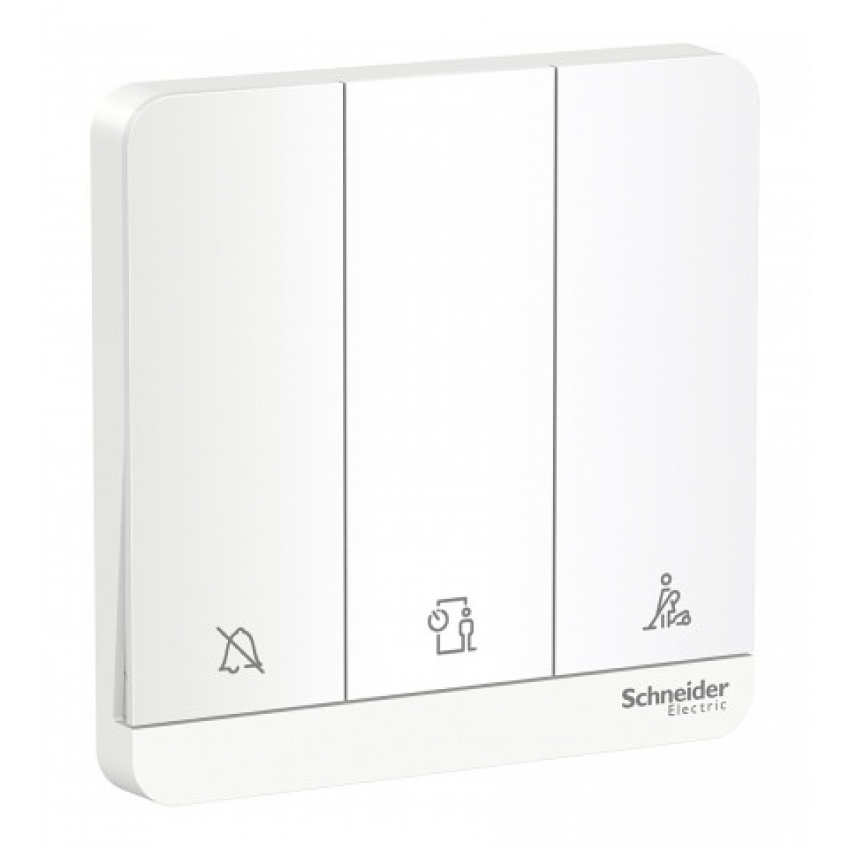 Schneider Electric AvatarOn 16AX三位掣（搪瓷白）- 帶圖像顯示，適用多種燈具