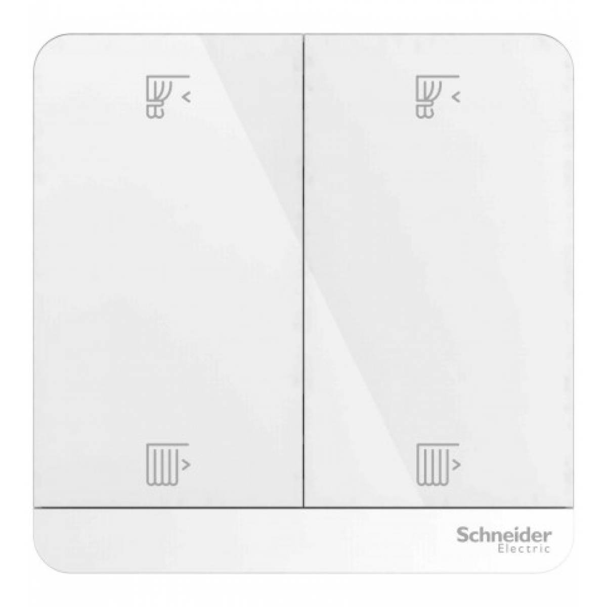 施耐德電氣 Wiser 智能兩位窗簾掣 (搪瓷白)