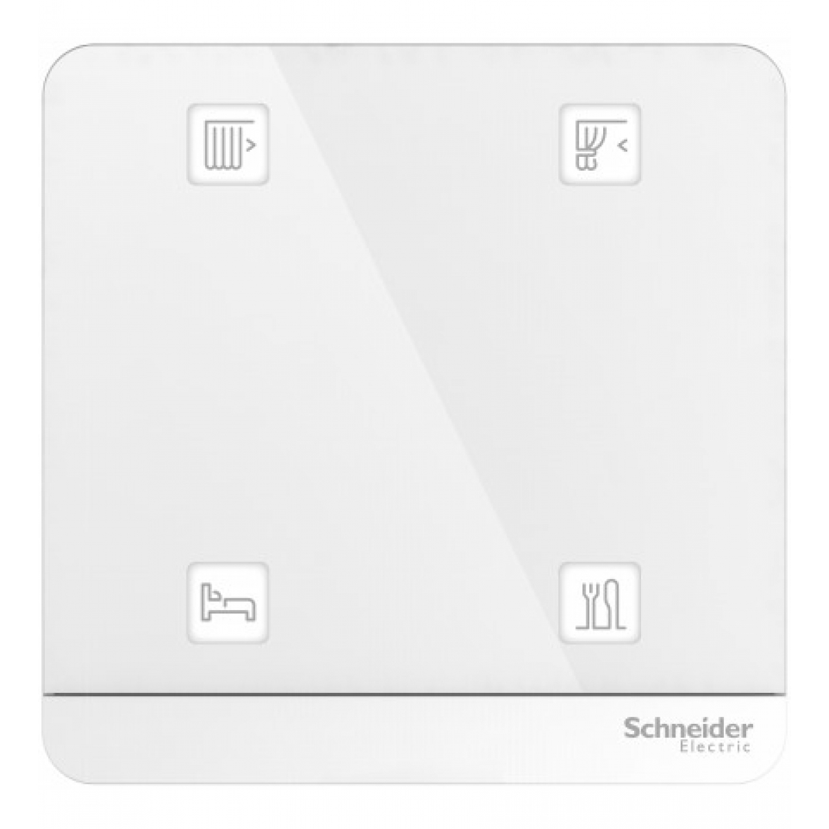 施耐德電氣 Wiser 智能四位移動場景開關掣 (搪瓷白)