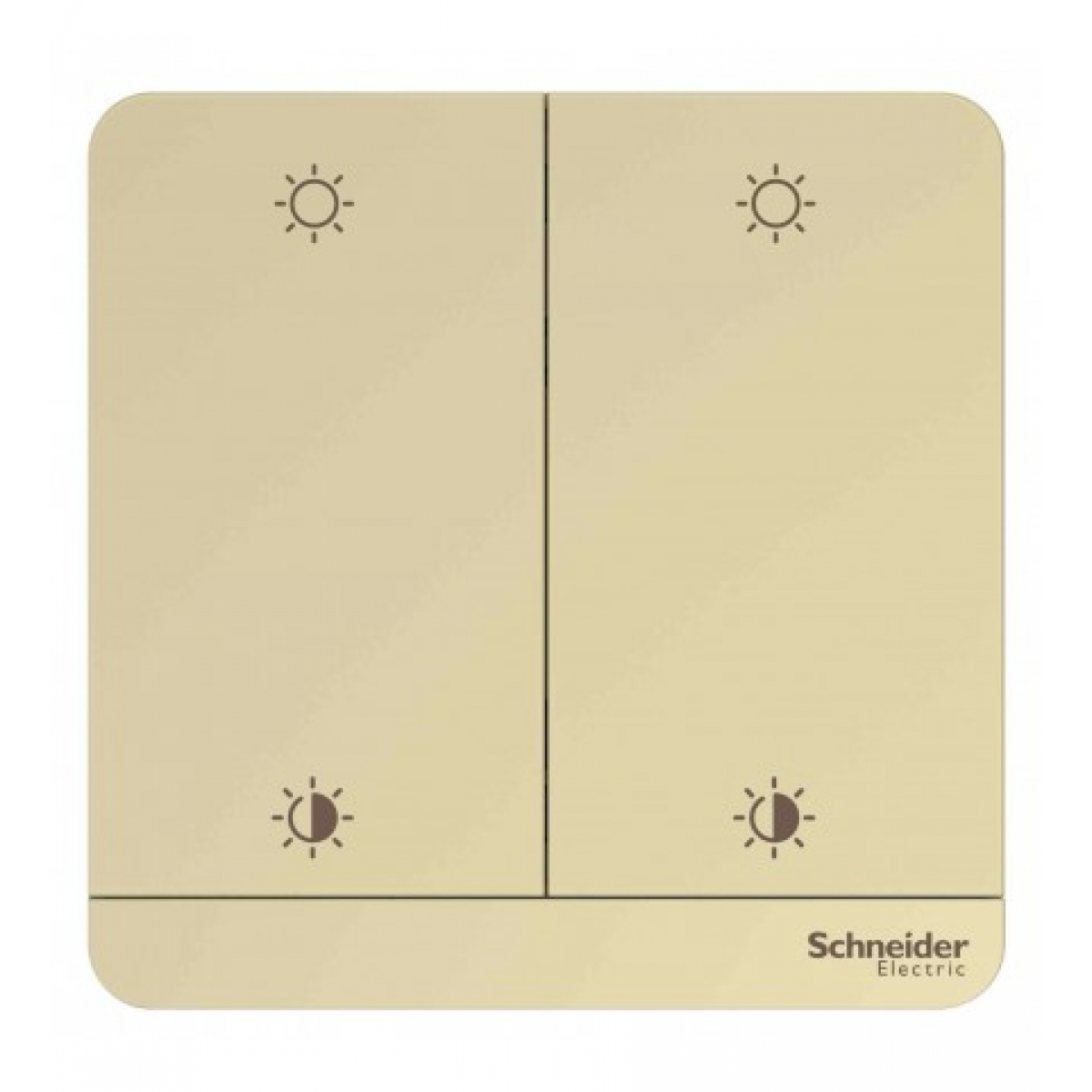 施耐德電氣 Wiser 智能兩位光暗掣 (沉醉金)