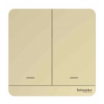 Schneider Electric 施耐德電氣 Wiser 智能兩位開關掣 (沉醉金) (E8332SRY800ZB_WG)