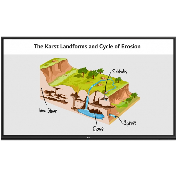 LG 86吋4K電子互動白板 - IPS面板，20點觸控，內置Android系統