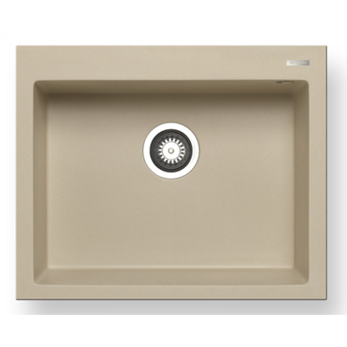 Pyramis Istros 61x50cm花崗岩單盆廚房水槽 (摩卡色)