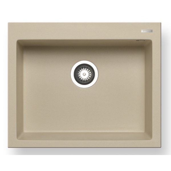 Pyramis Istros 61x50cm花崗岩單盆廚房水槽 (摩卡色)