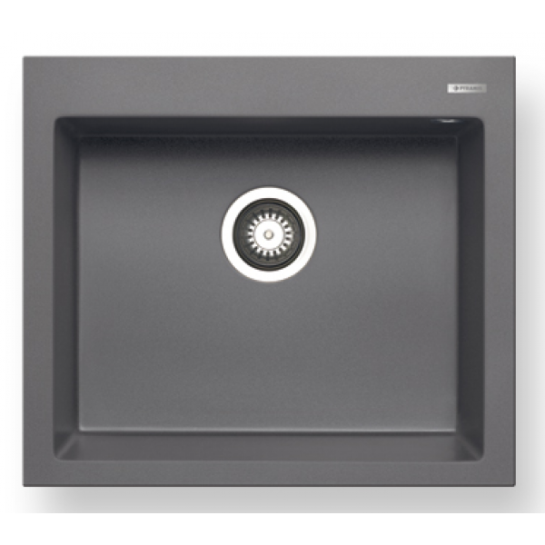 Pyramis Istros 57x50cm花崗岩單盆廚房水槽 (銀灰色)