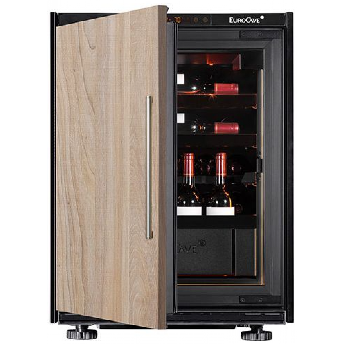 EURO CAVE V-INSP-S-2S-1S-TS 單溫區紅酒櫃：28瓶，技術實心門板，A級能效