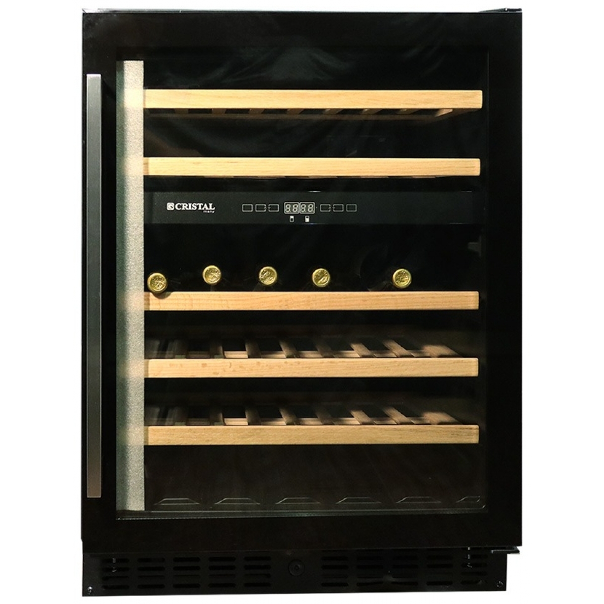 Cristal 尼斯 CWB45D 45瓶雙溫區酒櫃 (5-20°C) - 無霜、防震、櫸木層架 Cristal 尼斯 CWB45D 45瓶雙溫區酒櫃 (5-20°C) - 無霜、防震、櫸木層架