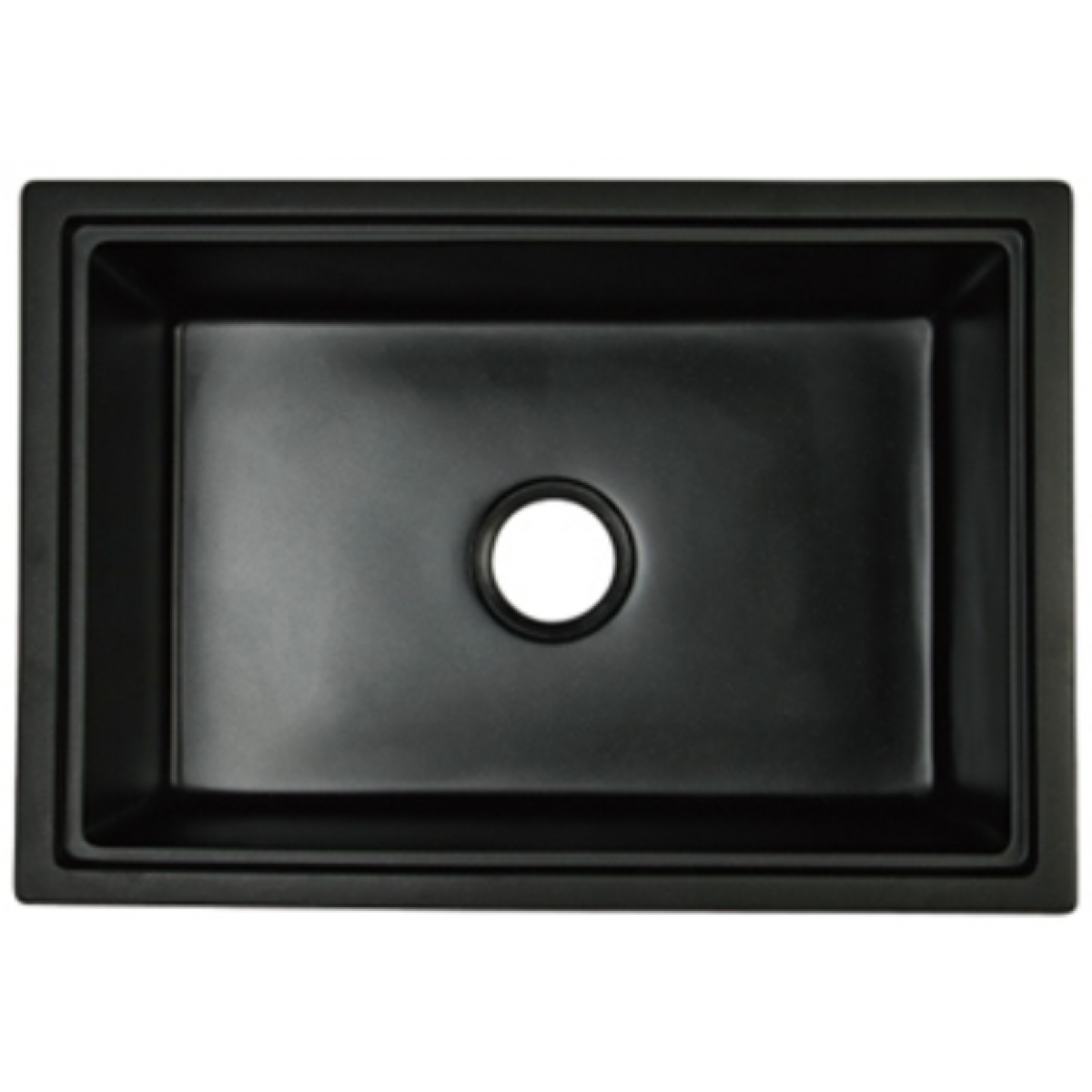 Goboss TS-1U6545-BK 65厘米 黑色花崗石檯下單鋅盤