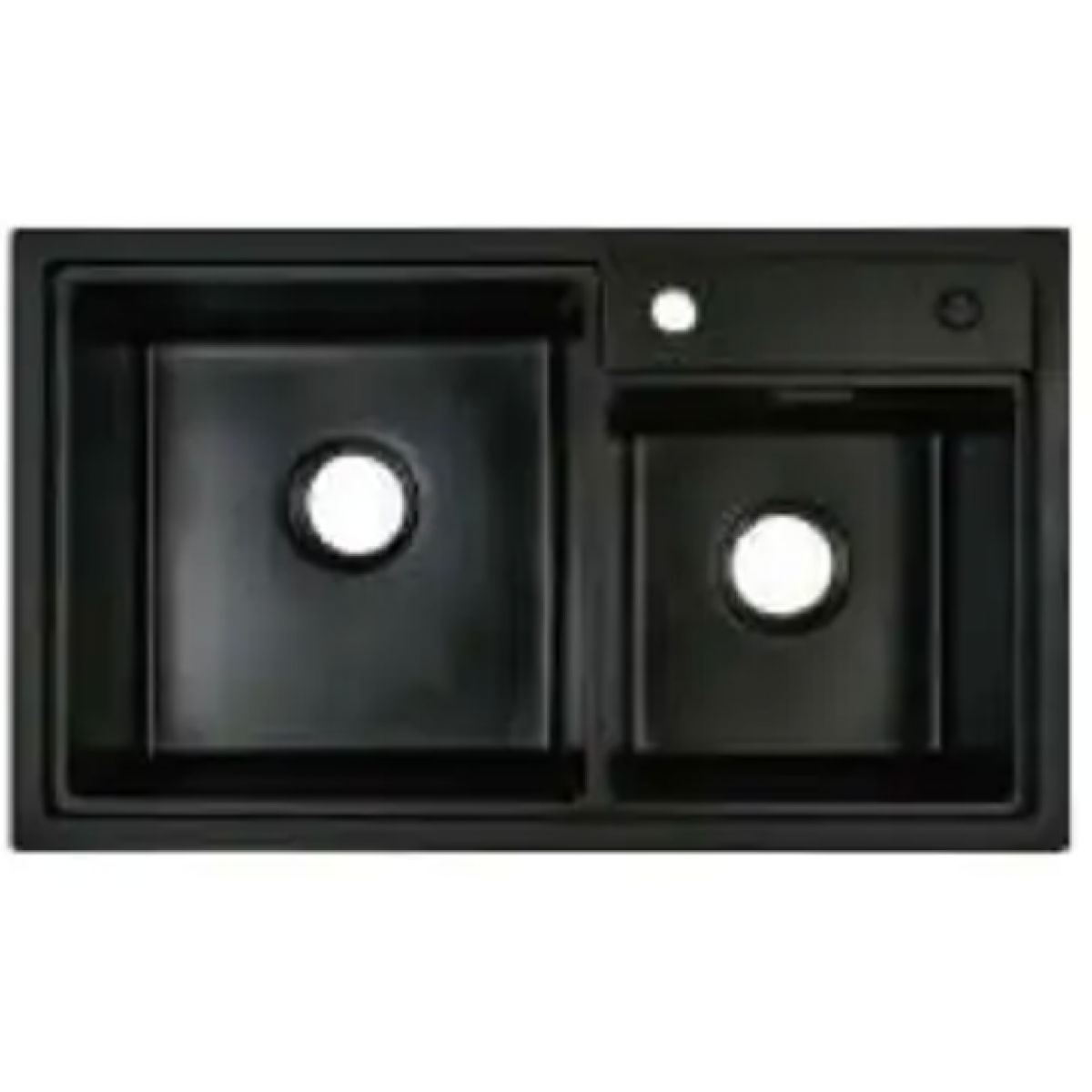 Goboss TS-2A7947-BK 79厘米 黑色花崗石檯面雙鋅盤