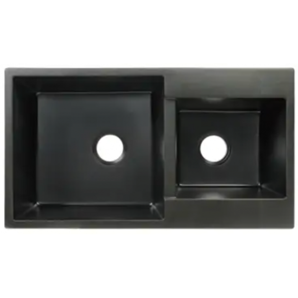 Goboss TS-2A8648-BK 86厘米 黑色花崗石檯面雙鋅盤