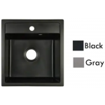 Goboss TS-1A4548-GY 45cm Granite Single Basin (Countertop) (Gray)