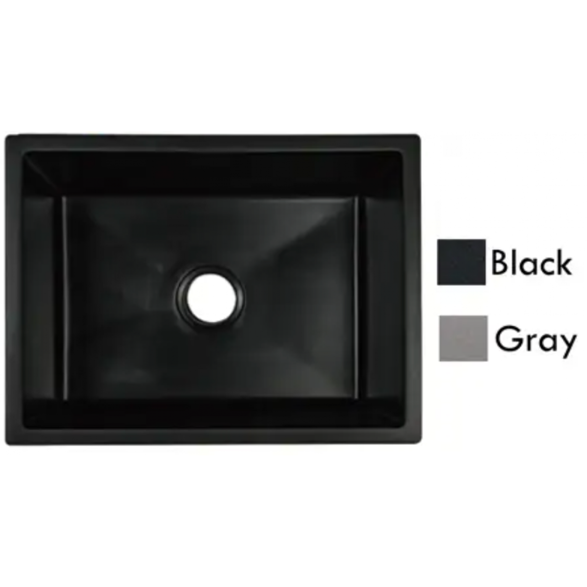 Goboss TS-1U5945-GY 59厘米 淺灰色花崗石檯下單鋅盤