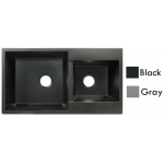 Goboss TS-2A8648-GY 86厘米 花崗石雙鋅盤 (檯面款) (淺灰色)