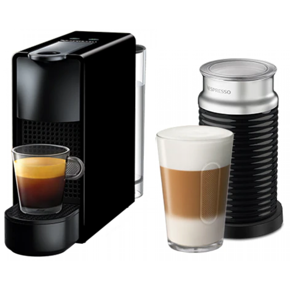 NESPRESSO Essenza Mini 19巴 粉囊咖啡機連Aeroccino3 (鋼琴黑)