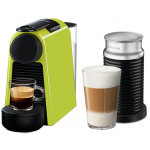 NESPRESSO 19bar Essenza Mini Capsule Coffee Machine &amp; Aeroccino3 Bundle (Lime Green) (D30-SG-GN-NE2/Aeroccino3 Black)